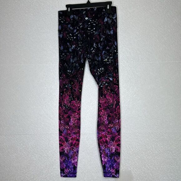 Lululemon In Bloom Multi Ombré Floral Wunder Under Tight 8 - Picture 3 of 4